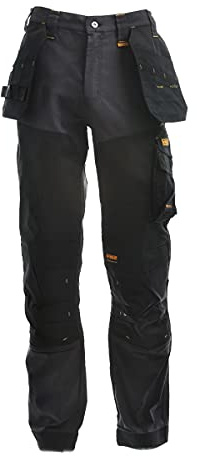 DEWALT Memphis Stretch Trouser 40W 33L Black/Grey