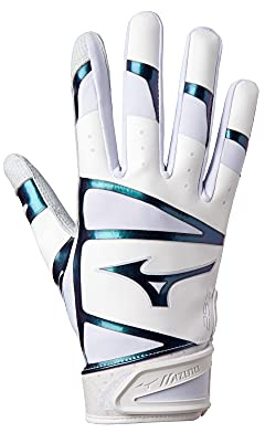 Mizuno F-257 Damen Softball Schlaghandschuh, weiß schillernd, XS