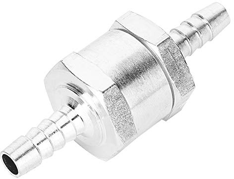 Aluminium omvänd ventil, aluminium bränsle backventil engångs 6/8/10/12 mm tillval (6 mm)