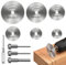 Cutting Wheel Set for Rotary Tool, HSS Cutting Discs Circular Saw Blades for Wood Plastic Metal Cutting (One Screwdriver)