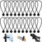 Planenspanner - Vaktop 20 Stück Spanngummis mit Kugel, 15cm Planenspanner mit Kugel, Expanderschlingen - für Planen Zelt, Banner, Pavillions, Sonnensegel, Anhängernetze