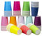 Yuxitia 120pcs 12 Color DIY Paper Cups, Multicolor Paper Cups for Wedding Party Picnic BBQ Travel and Event (8 Ounce,120 Count)