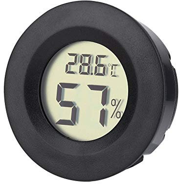 Thermomètre Hygromètre Numérique pour Cave à Cigares avec écran LCD, Installation Intégrée pour Température - 50 ℃ - 70 ℃ et humidité 10% - 99% HR