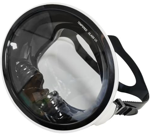 Taucherbrille Erwachsene,Vollgesichts Taucherbrille,Tauchermaske für Herren Damen,Verstellbares Silikonband Schnorchelmaske,Anti-Leck Schwimmmaske,Großes Blickfeld Schwimmbrille Unterwassertauchen