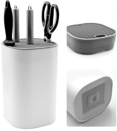 NVGFTG Ceppo Coltelli da Cucina Vuoto, Ceppo Portacoltelli da Cucina, Ceppo Coltelli Vuoto, Universal Porta Coltelli Cucina, Ceppo per Coltelli Vuoto