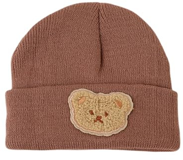 Symphonyw Baby Beanie, Kleinkind Warm Wintermütze, Strickmütze Kinder Strickmütze Beanie für Mädchen und Jungen (DE/NL/SE/PL, Alter, 0 Monate, 9 Monate, Kaffee)