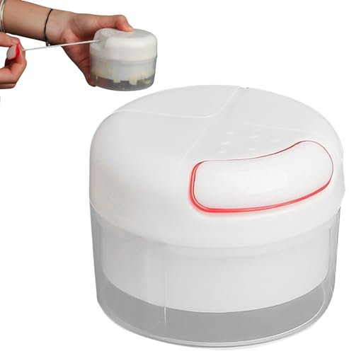 Robot Da Cucina Per Aglio - Tritatore Carne Portatile e Tritaglio | Tritatutto Multifunzionale Con Contenitore Per Cipolla Pepe Formaggio E Frutta Secca