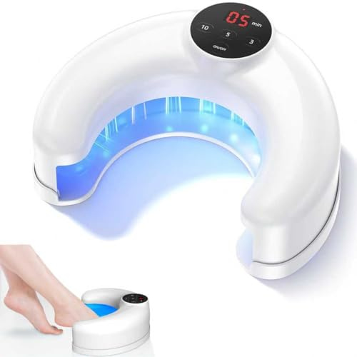 Hongo de uñas láser para múltiples dedos y uñas de los pies, tratamiento eficaz de hongos en las uñas, fortalecimiento rápido, dispositivo láser para uñas dañadas y descoloridas