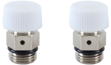 DUZEPA 2 Válvulas De Purga Automáticas De 1/4 De Pulgada, Válvula De Liberación De Aire, Accesorios Para Radiadores Y Escapes (rosca Externa De 1/4 De Pulgada)