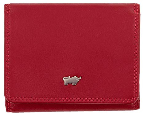BRAUN BÜFFEL Geldbörse Golf 2.0 - aus echtem Leder (rot, 2 Fächer)