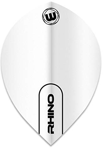 WINMAU Rhino Pear Weiß Flights - 1 Satz pro Packung (Insgesamt 3 Flüge)