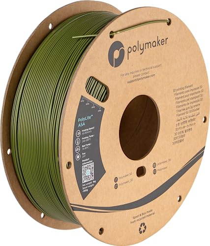 Polymaker PF01009 Army Green Filament ASA witterungsbeständig, UV-beständig, hitzebeständig 1.75m