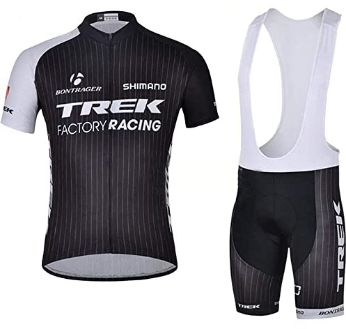 louizumify Mono de Ciclismo Profesional para Hombre, con Mangas Cortas, múltiples Estilos, Tejido Transpirable y de Secado rápido, 3 Bolsillos