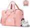 FIORETTO for Easyjet Airlines Cabin Bag 45x36x20 Underseat Travel Hand Luggage Carry on Bag Weekend Overnight Duffle Holdall Bag for Women and Men with Shoes Compartment Pink