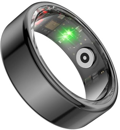 Smart Ring NFC Fitness Tracker, IP68 Vattentät, Sömnspårning Kroppstemperaturmätare Stegräknare Musik Kontroll
