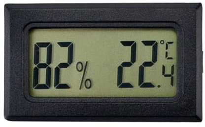 Mini LCD Digital Indoor Thermo Hygrometer, 2-in-1 Room Thermometer & Humidity Meter for Home Office, Baby Room, Fridge