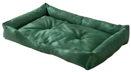 M&Catree Letto per Cane/Gatto, Cuscino per Cani Impermeabile Divano per Cani Cuccia Cane Interno - Verde scuro (Basic), S: 30 * 40 * 5CM