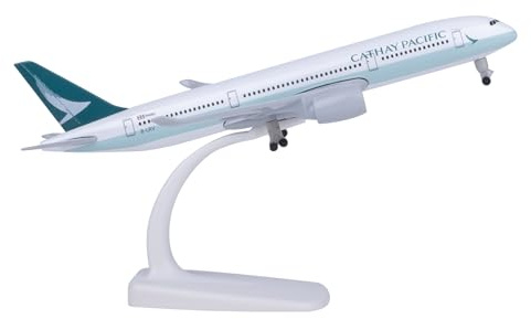 Bswath Model Airplane 1:300 Scale Model Plane Cathay Pacific A350 Airplane Model for Gift and Decoration