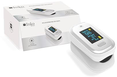 Inko Medical Pulsioxímetro de Dedo Profesional, Lectura Rápida, Bajo Consumo, Medidor Saturación Oxígeno en Sangre y Frecuencia Cardíaca, Oxímetro Dedo Profesional, Saturómetro de Alta Precisión