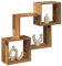 qohoio Wandschrank HäNgeschrank Wohnzimmer Wandschrank HäNgend Wall Cabinet WandschräNke 78x18x71 cm Altholz-Optik Holzwerkstoff
