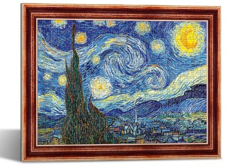 Artistic Frame Puzzle 500 - Night of the Stars, Vincent Van Gogh