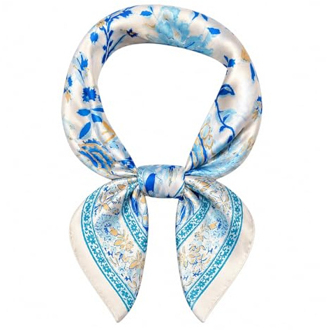 MAIRY Satin Headscarf Large Square Head Scarf Silk Feeling Neck Scarves Hair Sleeping Wrap Lightweight Headscarf for Women GBS07209
