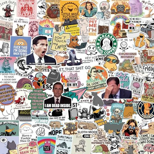 100 adesivi meme olografici, stampa HD, adesione senza residui, stickers serie tv, sticker divertenti, adesivi decorativi