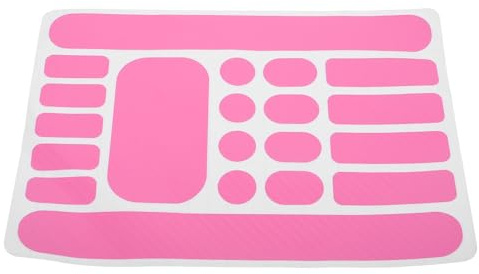 YARNOW Película Adhesiva para Protección de Cadena y Cuadro de Bicicleta Rosa, Calcomanía Antiarañazos para Bicicletas Plegables, de Carretera y Montaña, Aplicación sin Complicaciones