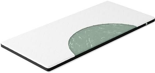 verapur Komfortschaum Topper Fresh KTF800 I 90 x 210 cm I ÖKO-Tex I 8 cm Gesamthöhe I H2 weich I Matratzen Topper I waschbarer Bezug