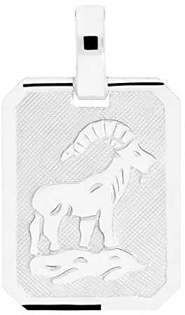 MyGold Gaudino MOD-03303 stjärntecken hänge (utan kedja) 925 sterling silver graveringshänge 21 mm x 12 mm