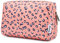 Narwey Make up Tasche Damen Schminktasche Kosmetiktasche Kulturtasche Damen Kulturbeutel, Makeup Tasche Makeup Bag (Leopard, Groß)
