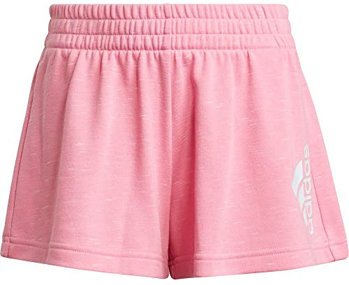 adidas Girls Shorts (1/4) G Bos Shorts, Bliss Pink Melange/White, HM2649, 140