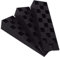 SKIR'CO (8 Stück) schwarze Kunststoff-Rippenkeile 149 x 45 x 30 mm zum Nivellieren, Abstandskeile, ineinandergreifende Keile