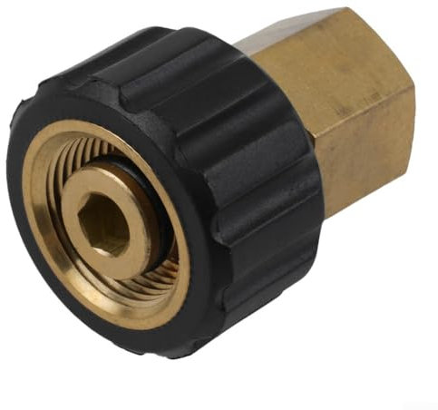 Springwillfly Connecteur de tuyau, adaptateur à dégagement rapide M22 14 mm pour nettoyeur haute pression Karcher K2/K3/K4/K5/K6/K7, (M22 x 1/4 IT)
