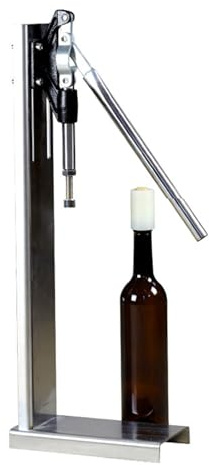 UILMLIO Manual Cork Capping Machine, Stainless Steel Sealing Equipment for Easy Bottle Closure