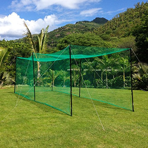 FORTRESS Ultimate Red de críquet – Jaula de críquet de jardín – Opciones de 20ft, 32ft, 52ft y 70ft, 32ft