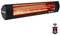 VONROC Calefactor infrarrojo - 2000W - para uso exterior - Para pared y techo - Con sistema antideslumbrante - Modelo Marsili Compact - Negro