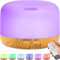 Retoo Aroma Diffuser, Ultraschall Aromatherapie Luftbefeuchter 300ml, Öle Diffusor mit 12 Lichtfarben LED, Diffuser für Ätherische Öle, Duftlampe für Zuhause, Büro, Schlafzimmer, Yoga Spa