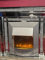 Mirrored Crushed Crystal Diamond Electric Fireplace with Remote Control Front Heat 3 Large Designs 120cm Silver (Elegance)