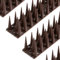 OFFO Vogelabwehr Spikes, Taubenabwehr Spikes für Tauben Abschreckung Vogel oder Tiere Weg zu halten, Zaun Spikes der Vogelabwehr deckt 1,9m,braunn