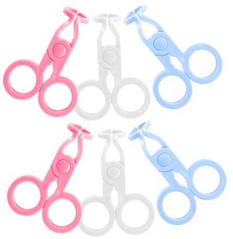 BESTYASH 6pcs Portable Eyelid Expander Cosmetic Contacts Lens Clamps Lens Remover Tool Tweezers for Lenses Forcep Contacts Applicator for Eyes Removal