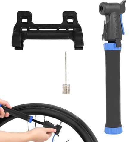 Tire Pump for Bike - Road Bike Tire Pump Small Inflator,Inflator Cycling Tools for Women Men Road Racing Mountain Daily Commuting Biking Scooter Camping