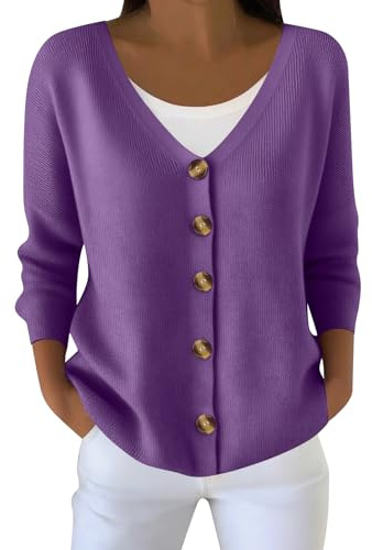 Cardigan Donna Elegante Curvy Manica Lunga Maglia Oversize Aperto Davanti Cashmere Autunno Maglieria Maglioncino Cardigan Donna Inverno M