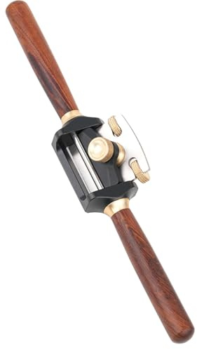 Jectse Rabot en Bois à Base Plate avec Utilisation Polyvalente, Angle D'aile Réglable pour Raboter les Coins et les Arcs, Construction Ergonomique, Répartition équilibrée du Poids