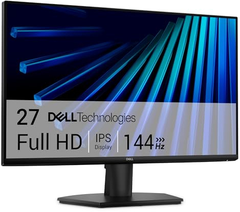 Dell 27 Monitor - SE2726H, Full HD (1920x1080), 144Hz, IPS, 1ms MPRT, AMD FreeSync, VESA (100x100mm), 2 HDMI, 3 Year Warranty, Black