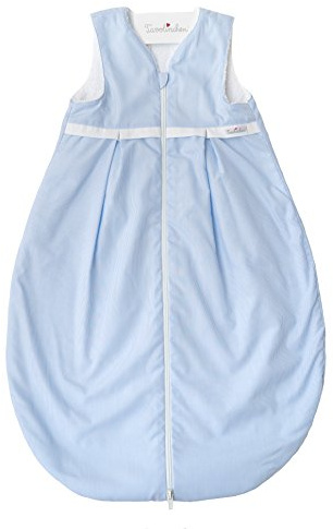 Tavolinchen - Sacco nanna estivo in spugna BoludaStrifen con pieghe, blu, 130 mm