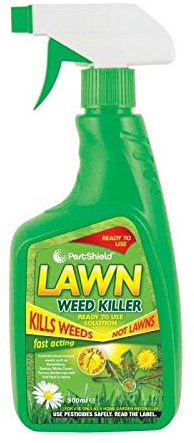6 x Pest Shield Fast acting Lawn weed Killer 500ml spray DOES NOT KILL GRASS