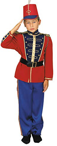 chiber - Costume da Schiaccianoci Soldato di Piombo Bambino (3-4 anni)