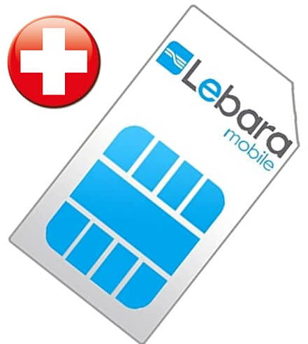 Tarjeta SIM prepago Lebara Suiza con Servicio de Registro de DNI de BeachSIM.