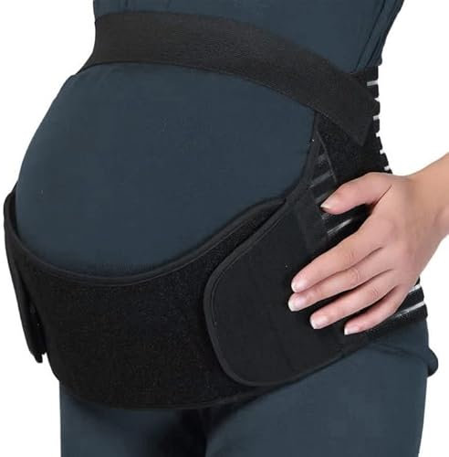 TSLBW 4 in 1 Pregnancy Support Belt Maternity Belt Wrap Back Support Waist Maternity & Postpartum Belly Band for Birth Preparation Labour Relieve Back Pelvic Hip Pain (M-XXL)
